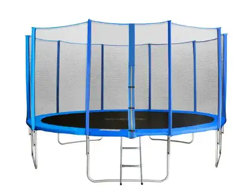 Trampolin 430 cm SixBros. Gartentrampolin Blau 4,30M 14FT
