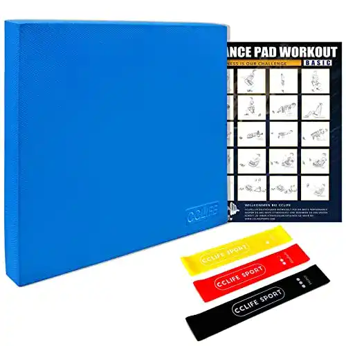 Balance-Pad CCLIFE 50x40x6 mit Latexbändern für Balancetraining