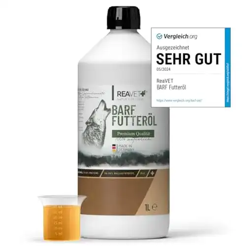 ReaVET Profi Futteröl für Hunde 1 Liter kaltgepresst