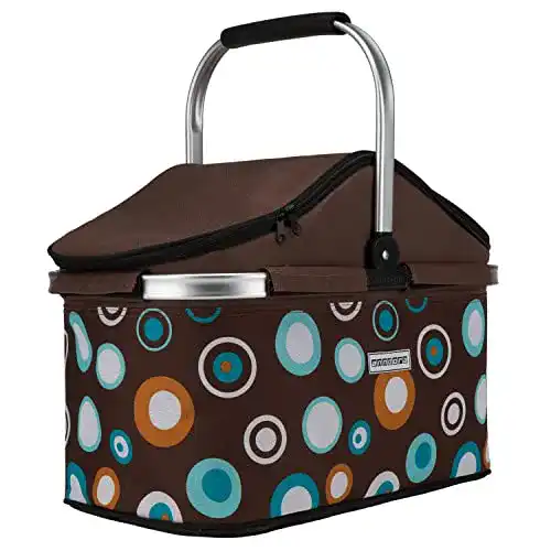 Thermo Einkaufskorb Anndora 25 Liter ISO Kühlkorb für Picknick