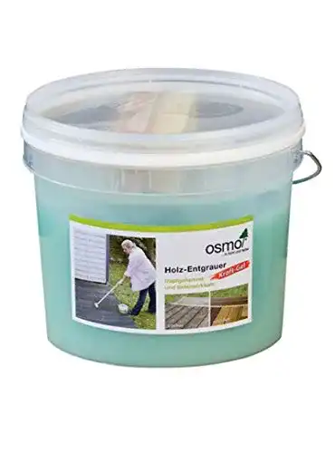 Osmo Holz Entgrauer Kraft Gel 2,5kg mit Schrubber 150mm