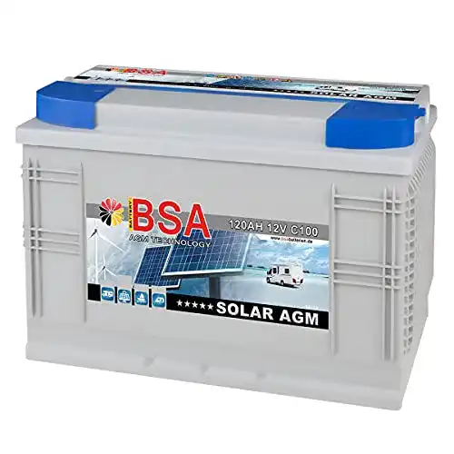 AGM-Batterie 120Ah BSA Battery für Solaranwendungen