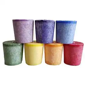 Votivkerzen Set mit Duft für Chakra in recycelbarer Verpackung