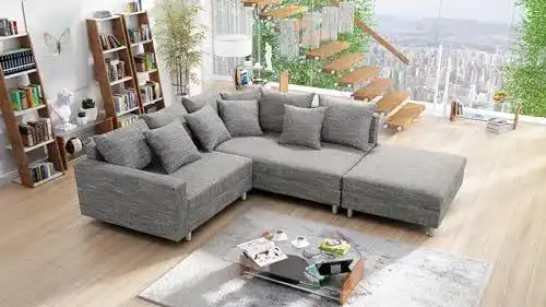 Ecksofa Küchen-preisbombe Wohnlandschaft Sofa