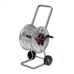 Schlauchwagen 50m aus verzinktem Stahl mit 3/4″ Schlauchabgang