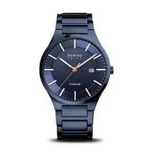 Solar-Armbanduhr Bering Herren Uhr mit Titanium Gehäuse