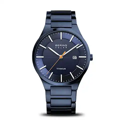 Solar-Armbanduhr Bering Herren Uhr mit Titanium Gehäuse