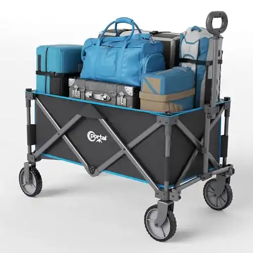 Strandwagen Portal Bollerwagen faltbar Handwagen für Garten und Camping