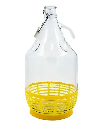 Gärballon Wyskont Enghals Ballonflasche mit Bügelverschluss, 5 l
