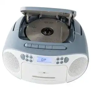 CD-Player mit Kassettendeck und UKW-Radio