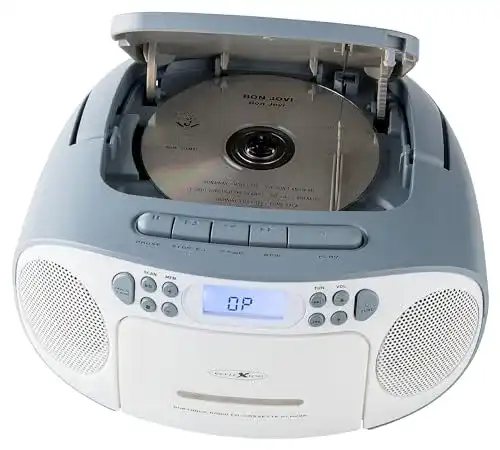 CD-Player mit Kassettendeck und UKW-Radio