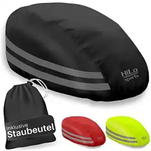 Fahrradhelm Regenschutz Hilo Sports wasserdicht mit Sicherheits-Reflektoren
