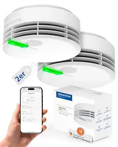 Mini-Rauchmelder Hekatron Genius Plus mit 10 Jahren Batterie