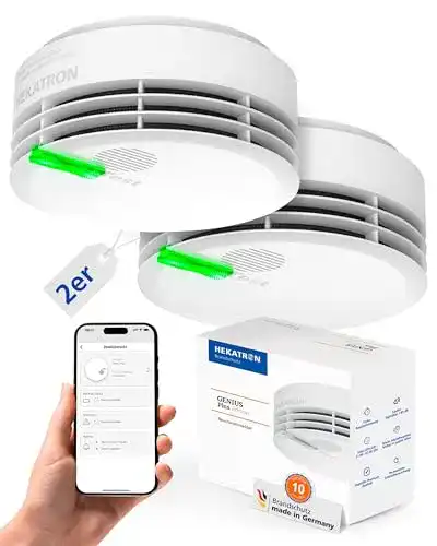 Mini-Rauchmelder Hekatron Genius Plus mit 10 Jahren Batterie