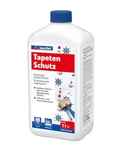 Tapetenschutz Baufan, 1 l, transparent und wasserabweisend