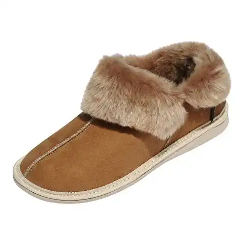 Lammfell Hausschuhe der Fellmann Kanada Cognac für Damen