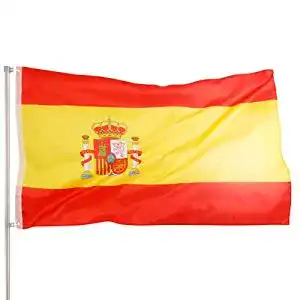 Premium Spanien Flagge 90×150 cm aus Polyester mit Messingösen