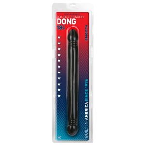 Doppeldildo Doc Johnson Double Header Dong, Schwarz, 45 cm