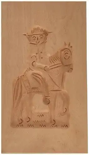 Städter Spekulatiusform aus Holz in grau, 15 x 9 cm