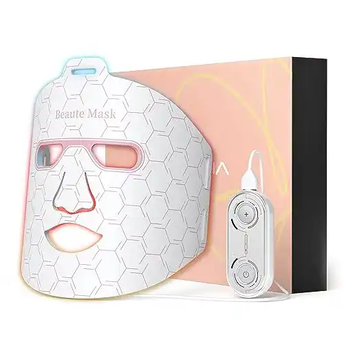 Lichttherapie-Maske Iborria LED-Gesichtsmaske mit 3 Modi