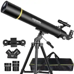 Refraktor Teleskop Solomark 80mm für Astronomie und Reisen