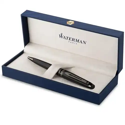 Waterman Expert Kugelschreiber mit schwarzer Metallic-Lackierung