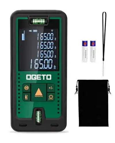 Laser Entfernungsmesser Ogeto 50m mit LCD-Display und 99 Datensätzen