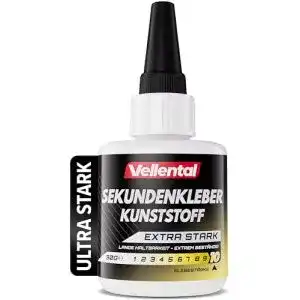 Bastelkleber Sekundenkleber für Kunststoff 30g wasserfest und hitzebeständig