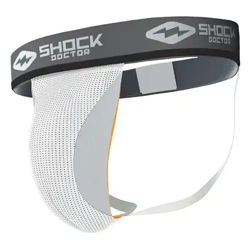 Suspensorium Herren von Shock Doctor – Tiefschutz ohne Cup in Weiß, Größe M