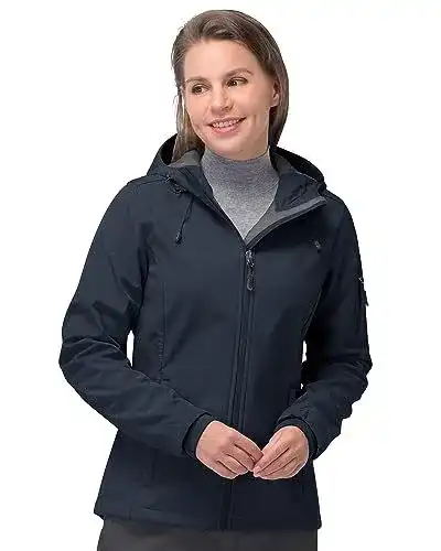 Softshelljacke für Damen, wasserdicht und atmungsaktiv, vielseitig einsetzbar