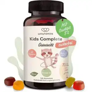 Vitamin-Gummibärchen Wowtamins Kids Complete zuckerfrei