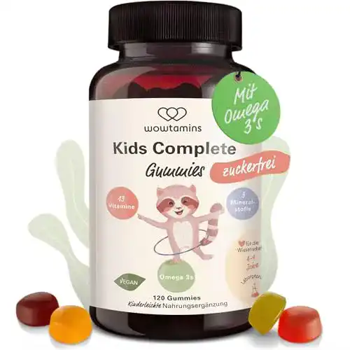 Vitamin-Gummibärchen Wowtamins Kids Complete zuckerfrei