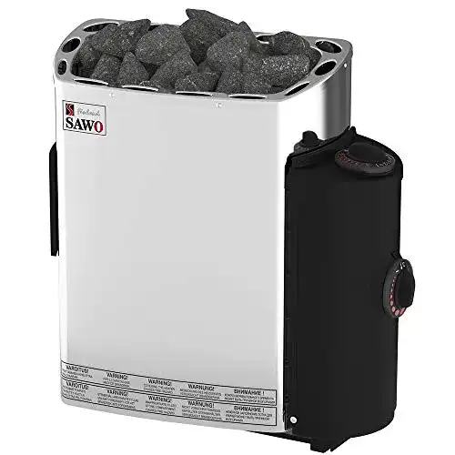 Sawo Mini Saunaofen 3,6 kW für Wandmontage mit Steuerungseinheit