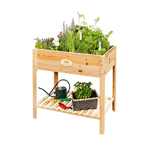 Hochbeet aus Zedernholz für Balkon und Garten