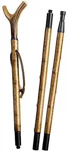 Zielstock Fachmann mit Hirschhorngabel aus Haselholz