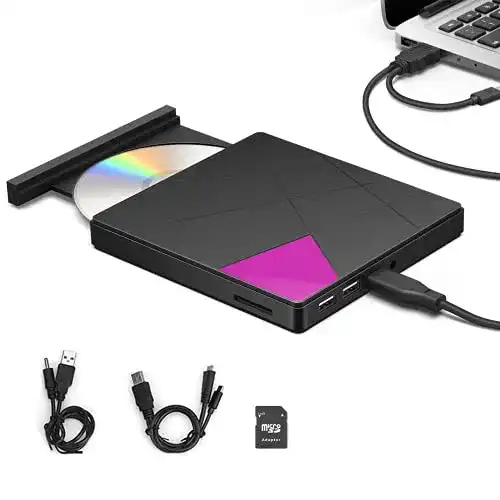Externes DVD-Laufwerk Cocopa CD DVD Brenner für Einsteiger