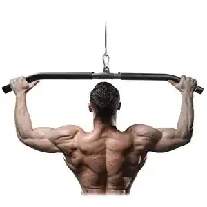Latzugstange mit Drehgelenk, 85 cm abnehmbar für Fitness und Krafttraining