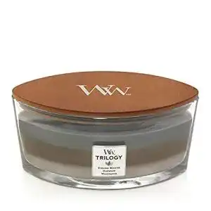 WoodWick Trilogy Duftkerze mit Holzdocht