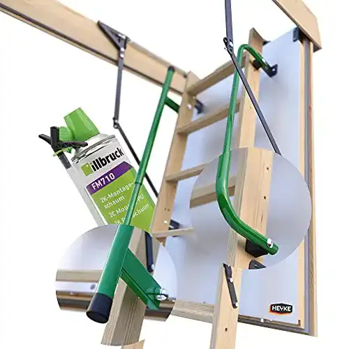 Bodentreppe 130×70 Heyke Pro-Passiv W1 mit zwei Handläufen