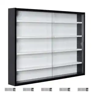 Vitrine Inter Link mit Schiebetüren für Wandmontage