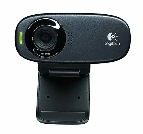 Logitech HD Webcam C310 in Schwarz für Videoanrufe und Streaming