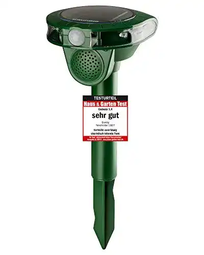 Marderschreck Grundig Ultraschall Solar Tiervertreiber für den Garten