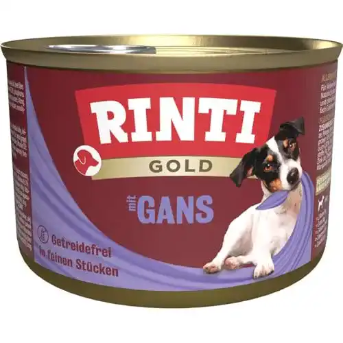 Rinti Hundefutter Gold Gans 12er Pack (12 x 185 g)