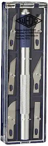 Bastelmesser Wedo 78722 Cutter Hobbymesser Set mit 6 Klingen