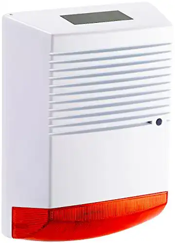 Alarmanlage-Attrappe VisorTech mit Solar und Blinklicht, IP44