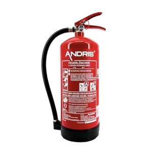 Feuerlöscher Andris Wassernebel 6L AF mit Manometer und Wandhalterung
