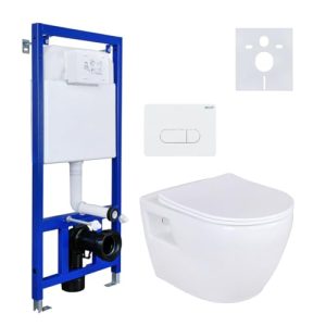 Vorwandelement WC Aloni Hänge-WC Komplettset ohne Bidet