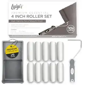 Farbroller Luigi’s Small Foam Set, 4 Zoll Malerrollen für präzisen Farbauftrag