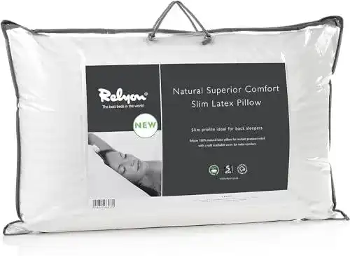 Naturlatex-Kissen Relyon – Atmungsaktives Latex-Kissen für Rückenschläfer
