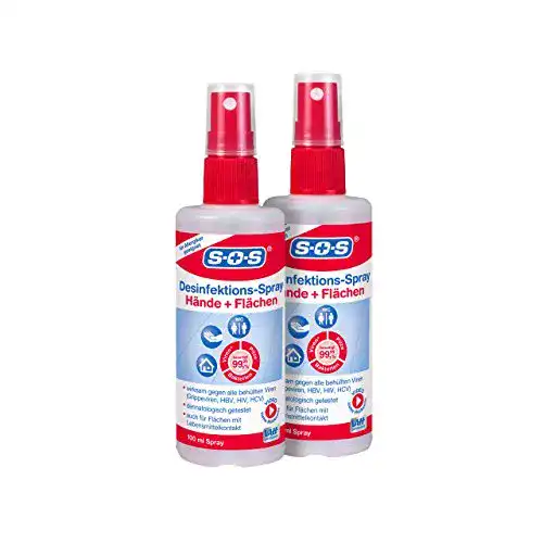 Desinfektionsspray SOS 2 x 100 ml für Hände und Flächen